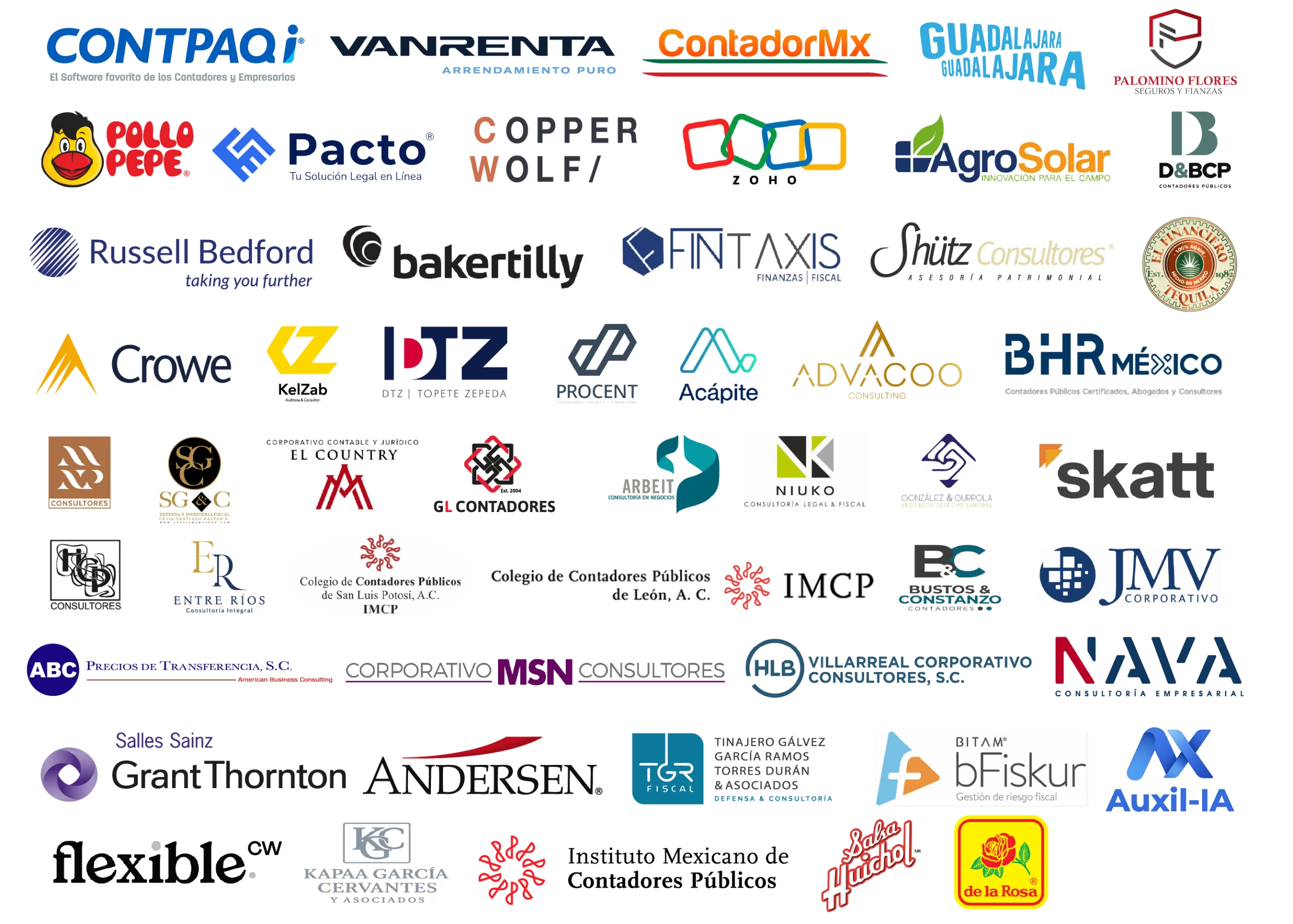Patrocinadores XLII Convención Regional Centro Occidente Guadalajara 2026